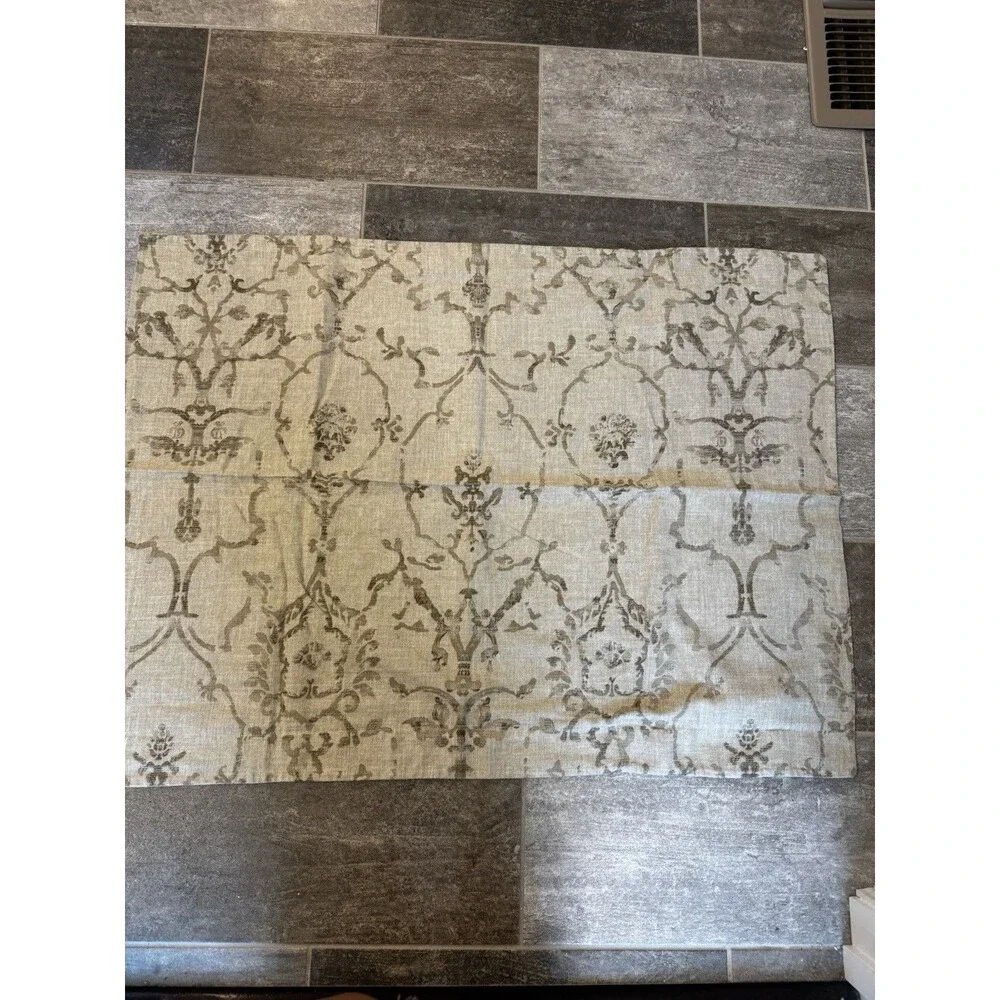 Restoration Hardware RH Italian Vintage Trellis Standard Pillow Sham Italy, (2)
